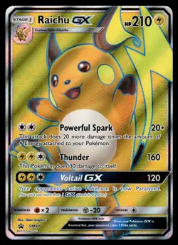RAICHU-GX - SM90 Promo SM Black Star Promos Pokemon NM - Image 1