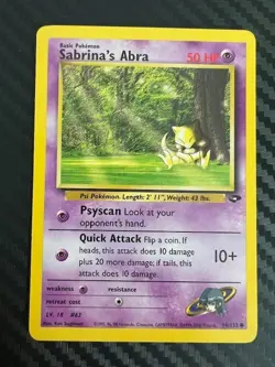 Pokemon TCG Gym Challenge Sabrina's Abra 94/132 Regular VLP - Image 1