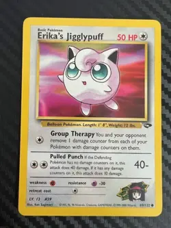 Pokemon TCG Erika's Jigglypuff 69/132 Gym Challenge VLP - Image 1