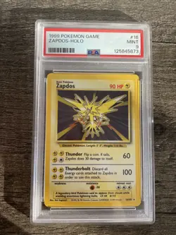 Zapdos - 1999 - 16/102 - PSA 9 - Pokemon Game - Holo - Image 1