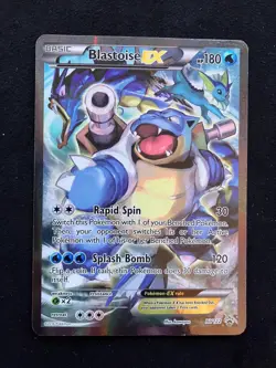 Pokemon TCG Blastoise EX XY122 Black Star Promo Full Art Holo - Image 1