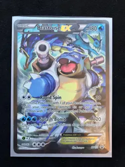 Pokemon TCG Blastoise EX XY122 Black Star Promo Full Art Holo - Image 3