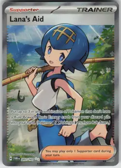 Pokemon Lana's Aid - Ultra Rare SV06: Twilight Masquerade 207/167 NM - Image 1