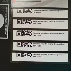 x5 Codici Detective Pikachu Bustina Pokemon TCG Live Online Booster Code Lot - Image 2