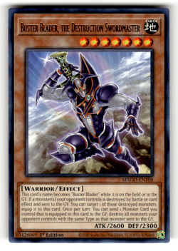 Buster Blader, the Destruction Swordmaster MAGO-EN100 1st Edition Rare Maximum G - Image 1