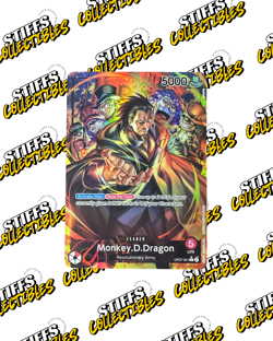 Monkey D. Dragon Alt Art OP07-001 - Leader - ONE PIECE Card Game English - Image 1