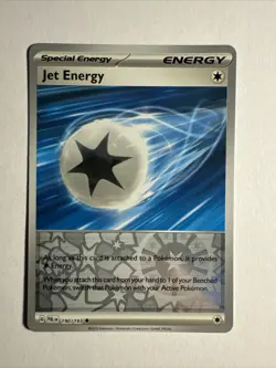 1x Paldea Evolved Pokemon Jet Energy Reverse Holo Englisch NM/M Pokemon - Image 1