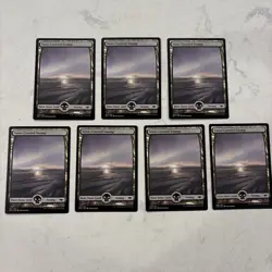 Magic the Gathering MTG Snow-covered Swamp MH1 Set Of 7 - Image 1