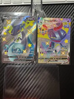 SHINY Pokemon TCG - Dragapult V SWSH096 & Dragapult VMAX SWSH097 Promos NM - Image 1
