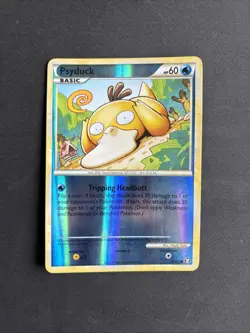 Pokemon TCG Psyduck HGSS Triumphant 74/102 Reverse Holo Foil Common 2010 - LP - Image 1