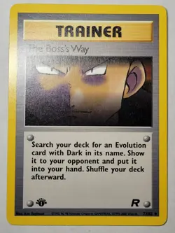 The Boss's Way Pokemon Team Rocket 1st Edition Regular Uncommon PKMN NM/M - Image 1
