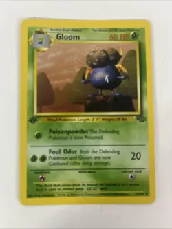 Pokemon Gloom 37/64 1ST Edition JUNGLE Non Holo Vintage - Image 1