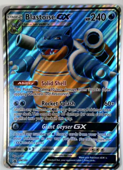 Blastoise GX SM189 Holo Pokemon TCG JUMBO SM Black Star Promos Water - Image 1