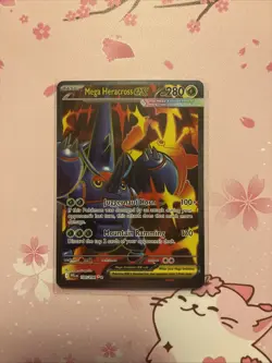 Mega Heracross EX 108/094 Phantasmal Flames Pokemon Full Art Illustration Rare - Image 1