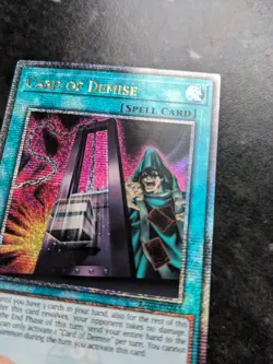 Card of Demise - RA03-EN265 - Quarter Century Secret Rare - 1st Edition - Yugioh - Image 2