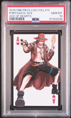 PSA10 Ace One Piece Log Collection Original Playing Cards Limited - Image 1