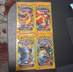 Pokemon Flashfire 3 Card Mini Booster Packs FULL ART SET RARE - Image 1
