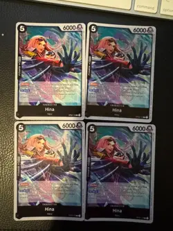 Hina Foil OP02-110 Rare One Piece Card Game TCG CCg Paramount War x4 Playset - Image 1