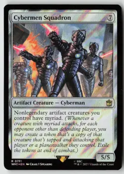 Cybermen Squadron (Surge Foil) Universes Beyond: Doctor Who (781) Foil - MTG - Image 1