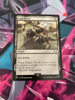 MTG - DARK RITUAL - COMMON - WARHAMMER 40K - NM - Image 1