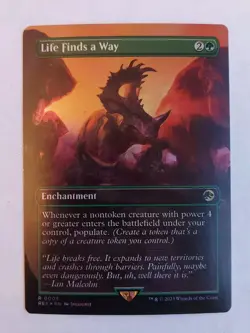MTG LIFE FIND A WAY JURASSIC PARK R OOO5 REX FOIL NM/MINT BP - Image 1