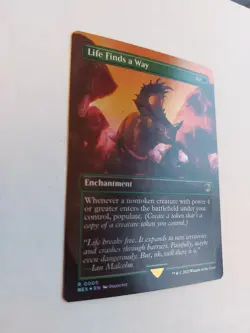 MTG LIFE FIND A WAY JURASSIC PARK R OOO5 REX FOIL NM/MINT BP - Image 2