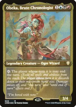 Obeka, Brute Chronologist (Foil Etched) - Commander Legends (CMR) NM MTG - Image 1