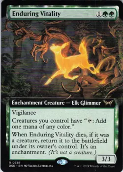 MTG Enduring Vitality (Extended Art) (381) | NM | Duskmourn {DSK} - Image 1