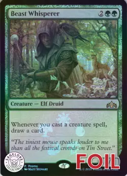 MTG Beast Whisperer (Media Promo) (123) | LP Foil | Guilds of Ravnica {GRN} - Image 1