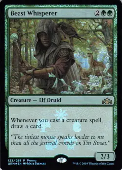 MTG Beast Whisperer (Media Promo) (123) | LP Foil | Guilds of Ravnica {GRN} - Image 2
