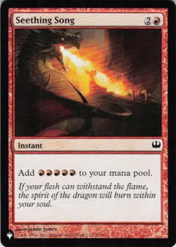 MTG Seething Song (70) | NM | The List Reprints {LIST} - Image 1