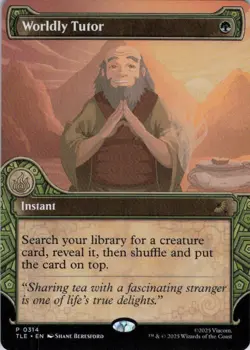 MTG Worldly Tutor (Showcase) (314) | NM | Avatar: Eternal-Legal {TLE} - Image 1