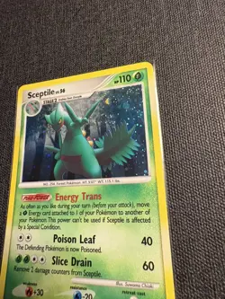 Pokemon TCG Sceptile LV. 56 Holo Rare 10/100 Stormfront 2008 LP - Image 2