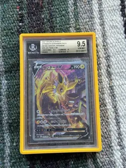 2021 Pokemon Japanese SWSH Eevee Heroes Jolteon V #079 Full Art BGS 9.5 - Image 1