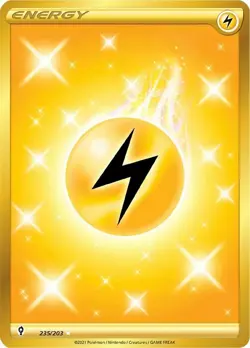 Lightly Played Lightning Energy - 235/203 - Secret Rare Pokemon Evolving Skies - Image 1