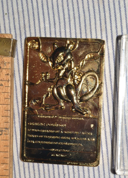Vintage 1999 Nintendo 23K Gold Plated Pokemon Trading Card - Mewtwo - Image 2