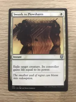 Swords to Plowshares MTG Magic the Gathering Card NM Mint Commander Legends CMR - Image 1