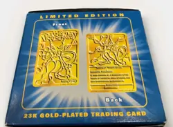 SIGNED Pokemon TCG Burger King Mewtwo #150 23k Gold-Plated Card in Pokeball 1999 - Image 1