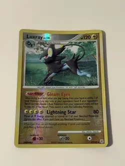 Pokemon 2007 Diamond Pearl #7/130 Luxray Lv.48 Reverse Holo Rare - Image 1
