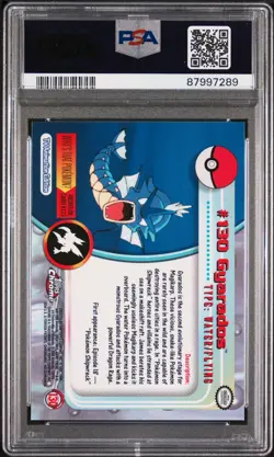 2000 TOPPS CHROME POKEMON T.V. #130 GYARADOS PSA 10! - Image 2