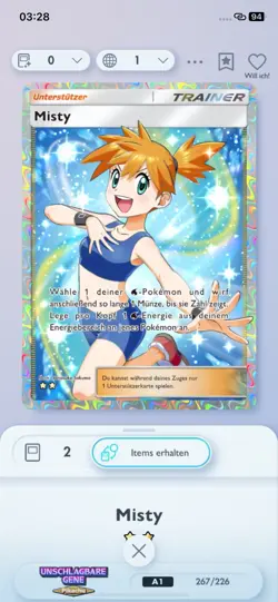Pokemon TCG Pocket Misty/Mars/Leaf - Image 1