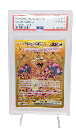 2023 POKEMON OBF EN-OBSIDIAN FLAMES HYPER RARE #228 CHARIZARD EX PSA 10 GEM MT - Image 1