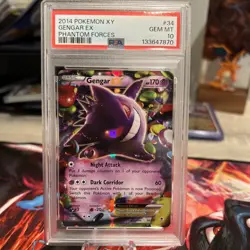 Pokemon Gengar EX 34/119 2014 XY Phantom Forces PSA 10 🔥 - Image 1