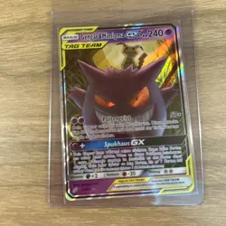 Pokemon TCG Gengar & Mimikyu GX 53/181 German 2019 Team Up - Image 2