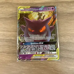 Pokemon TCG Gengar & Mimikyu GX 53/181 German 2019 Team Up - Image 5