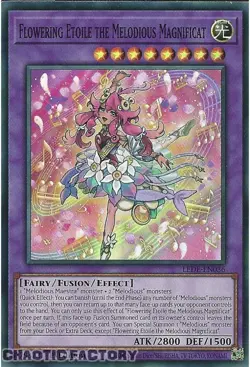 YUGIOH TCG LEDE-EN036 Flowering Etoile the Melodious Magnificat Super Rare 1st E - Image 1