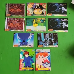 Pokemon Mewtwo Strikes Back (2000) Topps Movie Cards lot of 10 - Image 1