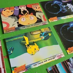 Pokemon Mewtwo Strikes Back (2000) Topps Movie Cards lot of 10 - Image 3