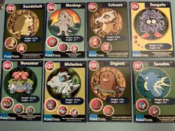1999 Mewtwo Strikes Back Burger King Promo PokeTrivia Pokemon Cards - Lot Of 21 - Image 1