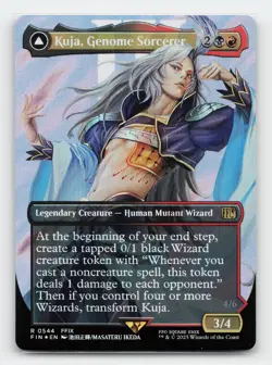 Kuja, Genome Sorcerer (Borderless) (Surge Foil) FINAL FANTASY MTG Card - Image 1